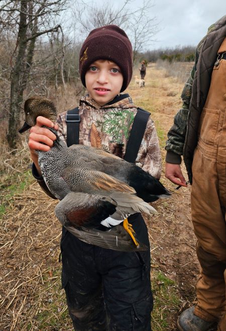 Mason harvested his first duck this passed season on Oklahoma’s Military/youth weekend.